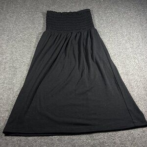 Vintage Knit Dress Size‎ S Y2K Tube Top Strap Black 90s Mossimo Whimsy Goth Boho